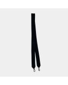 Sac bandouliere souple Uniq en cuir big camargue black - 31 x 20 cm