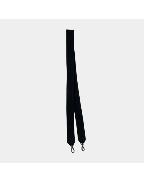Sac bandouliere souple Uniq en cuir big camargue black - 31 x 20 cm