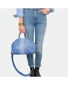 Sac bandouliere souple Jade en cuir jeans - 35 x 22 cm