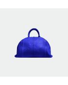 Sac bandouliere souple Jade en cuir bleu électrique - 35 x 22 cm