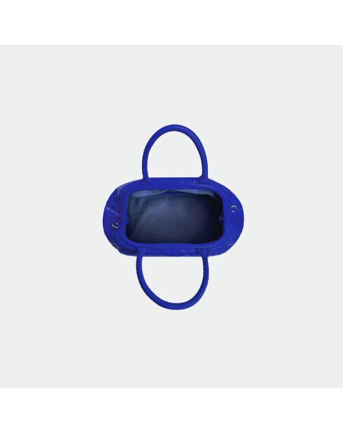 Sac bandouliere souple Jade en cuir bleu électrique - 35 x 22 cm