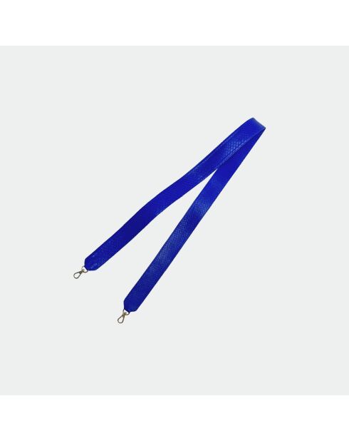 Sac bandouliere souple Jade en cuir bleu électrique - 35 x 22 cm