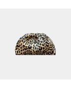 Sac bandouliere souple Uniq en cuir big leopard - 31 x 20 cm