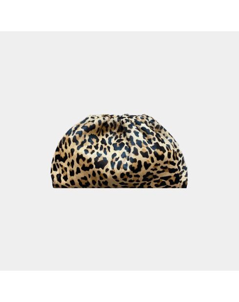 Sac bandouliere souple Uniq en cuir big leopard - 31 x 20 cm