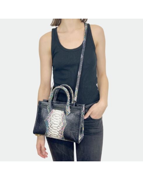 Sac bandouliere Ana en cuir moon - 31 x 13,5 cm