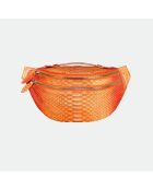 Sac Banane Mike en cuir corail - 34,5 x 14,5 cm