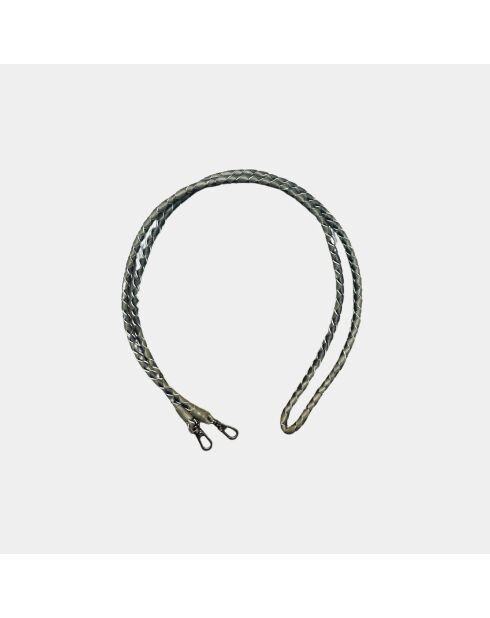 Meghan militaire leren etui - 17,5 x 10 cm