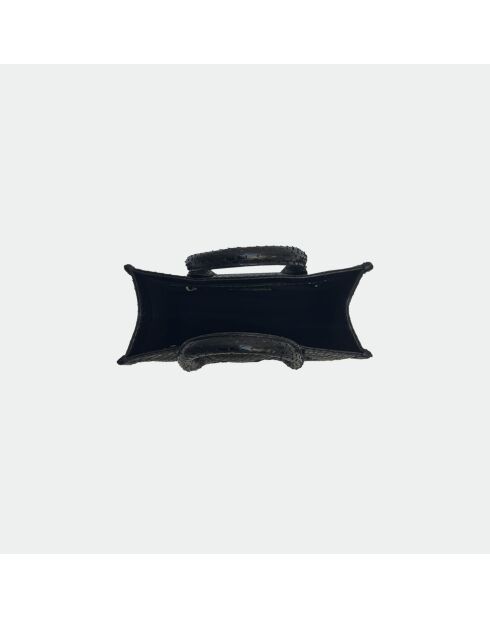 Sac bandouliere Ana en cuir black star - 31 x 13,5 cm