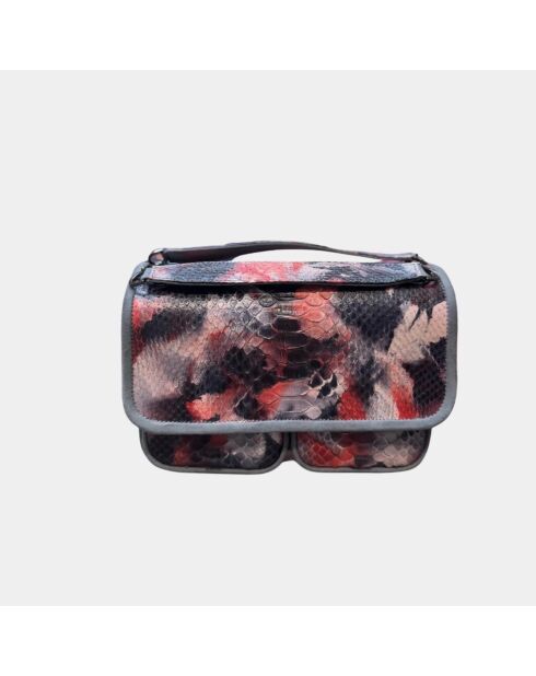 Borsa a tracolla Theresa in pelle lavata rossa - 23,5 x 17 cm