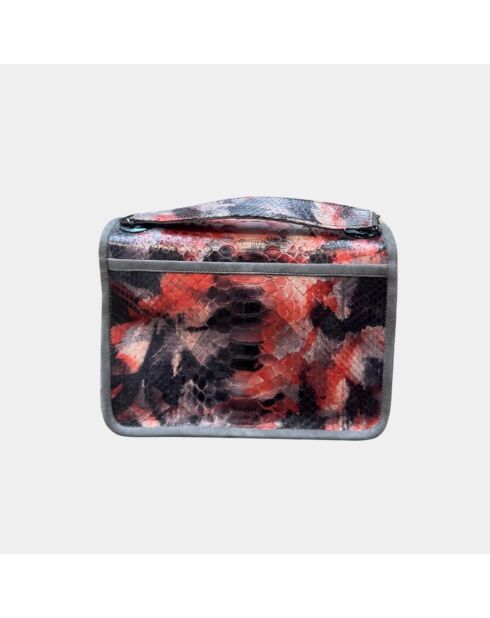 Borsa a tracolla Theresa in pelle lavata rossa - 23,5 x 17 cm