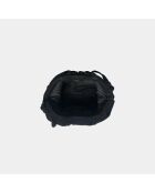 Sac bandouliere souple Uniq en cuir baby camargue black - 23 x 18 cm