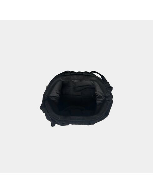 Sac bandouliere souple Uniq en cuir baby camargue black - 23 x 18 cm