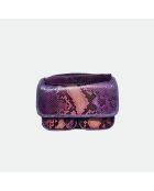 Sac bandouliere Theresa en cuir violet - 23,5 x 17 cm