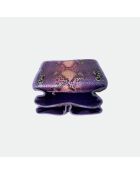Sac bandouliere Theresa en cuir violet - 23,5 x 17 cm