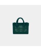 Sac bandouliere MELYNE en cuir baby green - 20 x 15 cm