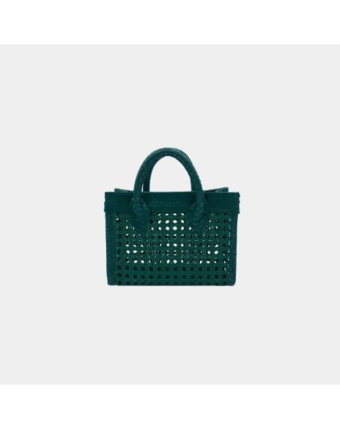 Sac bandouliere MELYNE en cuir baby green - 20 x 15 cm