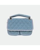 Bolso de hombro Theresa de piel vaquera - 23,5 x 17 cm