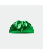 Bolsa grande de piel suave de color verde brillante - 31 x 20 cm