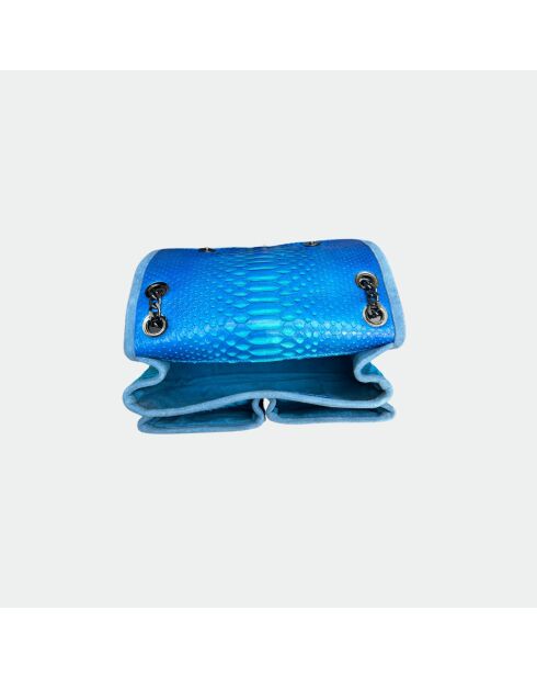 Sac bandouliere Theresa en cuir deep ocean - 23,5 x 17 cm
