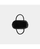 Sac bandouliere souple Jade en cuir noir - 35 x 22 cm