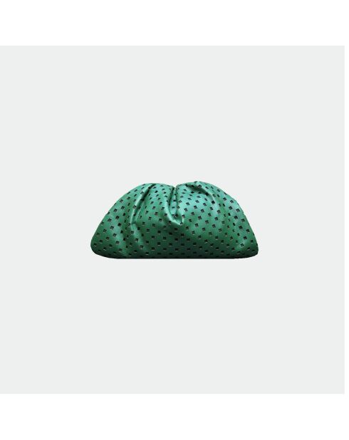 Funda de piel suave verde perforada para bebé, 23 x 18 cm