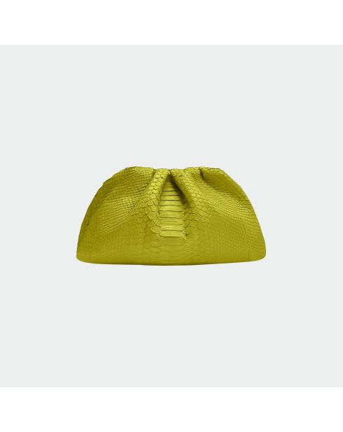Bolsa blanda Big Pistache Python - 31 x 20 cm