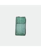 Funda Meghan de piel verde - 17,5 x 10 cm