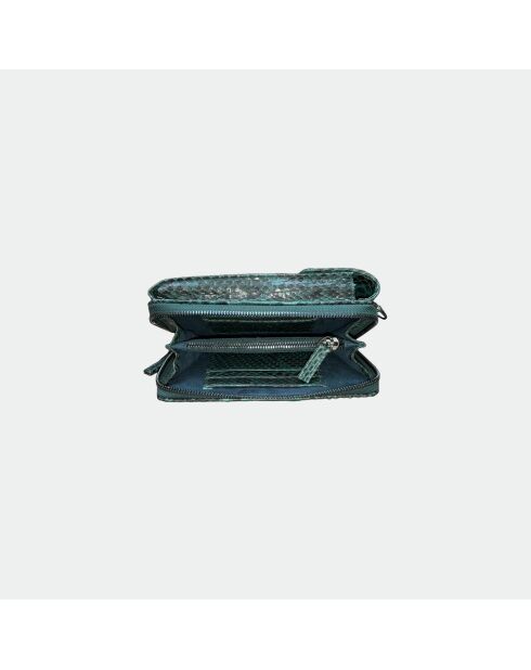 Funda Meghan de piel verde - 17,5 x 10 cm