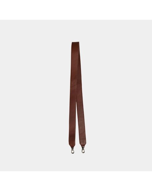 Sac bandouliere souple Uniq en cuir big shearling - 31 x 20 cm