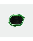 Funda de piel suave para bebé de color verde brillante, 23 x 18 cm
