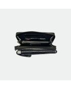 Pochette Meghan en cuir moon - 17,5 x 10 cm