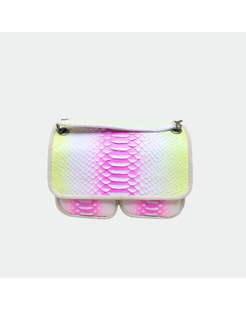 Sac bandouliere Theresa en cuir belize - 23,5 x 17 cm