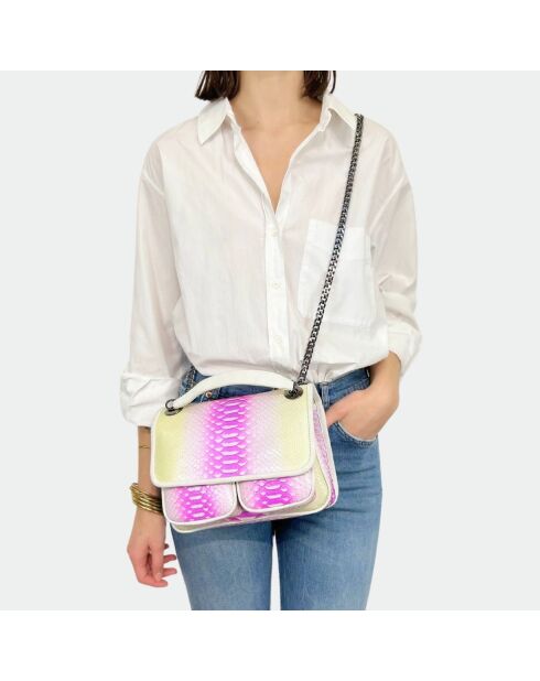 Sac bandouliere Theresa en cuir belize - 23,5 x 17 cm