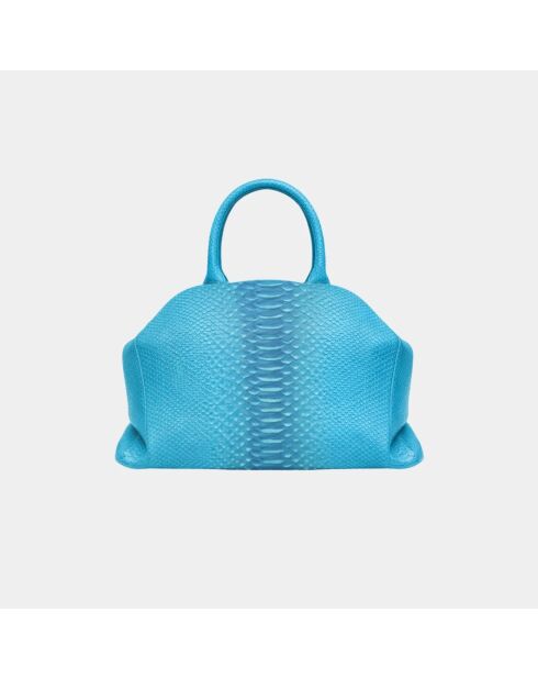Sac bandouliere souple Jade en cuir océan - 35 x 22 cm