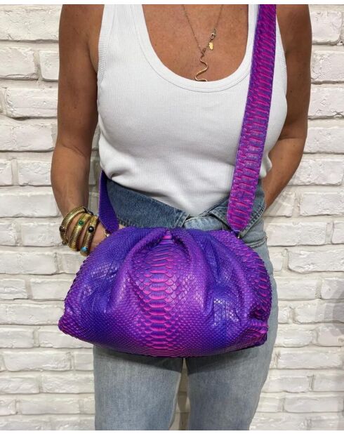 Bolsa blanda Big Iris en forma de pitón, 31 x 20 cm