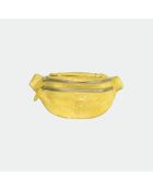 Bolso tipo banana Mike en piel pintada de amarillo - 34,5 x 14,5 cm