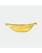 Bolso tipo banana Mike en piel pintada de amarillo - 34,5 x 14,5 cm