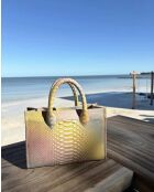 Sac bandouliere Ana en cuir sunrise - 31 x 13,5 cm