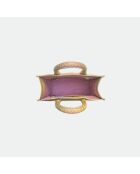 Sac bandouliere Ana en cuir sunrise - 31 x 13,5 cm