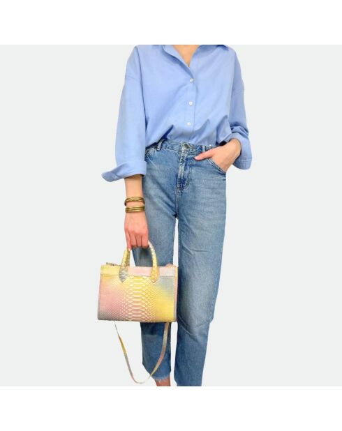 Sac bandouliere Ana en cuir sunrise - 31 x 13,5 cm