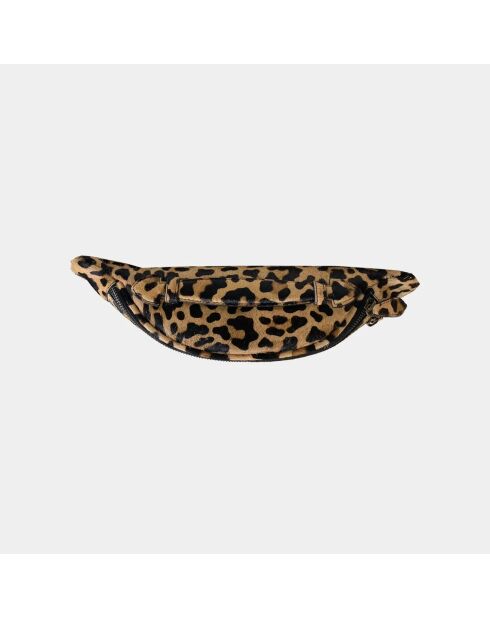 Riñonera de piel Mike Leopard, 34,5 x 14,5 cm