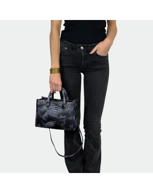 Sac bandouliere Ana en cuir after dark - 31 x 13,5 cm