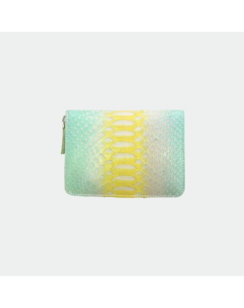 Cartera Bridget de piel mojito - 14 x 10 cm