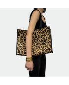 Sac bandouliere Giorgio en cuir lépoard - 30,5 x 40 cm