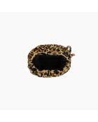 Bandolera Uniq de piel suave de leopardo para bebé, 23 x 18 cm