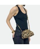 Bandolera Uniq de piel suave de leopardo para bebé, 23 x 18 cm