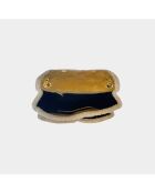 Sac bandouliere souple Theresa en cuir velvet tabac - 23,5 x 17 cm