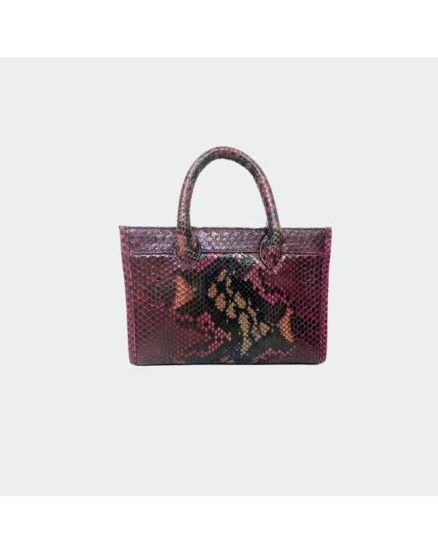 Sac bandouliere Ana en cuir bourgogne - 31 x 13,5 cm