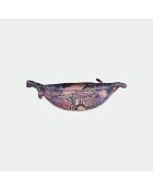 Sac Banane Mike en cuir violet - 34,5 x 14,5 cm