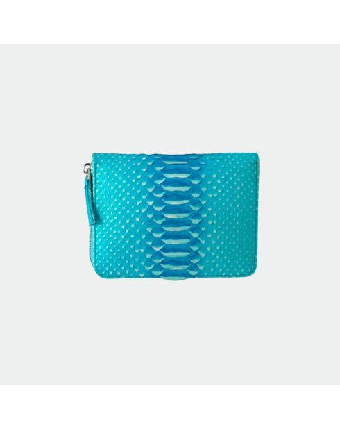 Cartera Bridget de piel oceánica - 14 x 10 cm